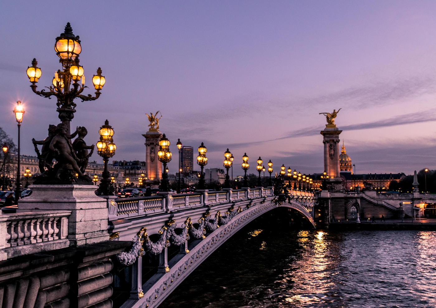 Paris arrival